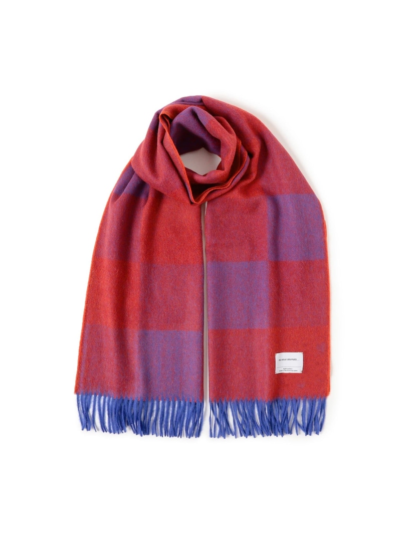 楽天市場】THE INOUE BROTHERS / アルパカ ブロックチェックマフラー