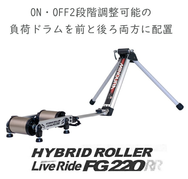 楽天市場】ミノウラ FG220RR (ダブルアール) ハイブリッドローラー