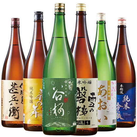 楽天市場】酒 日本酒 純米吟醸 特割 全国 6酒蔵 飲み比べセット 一升瓶