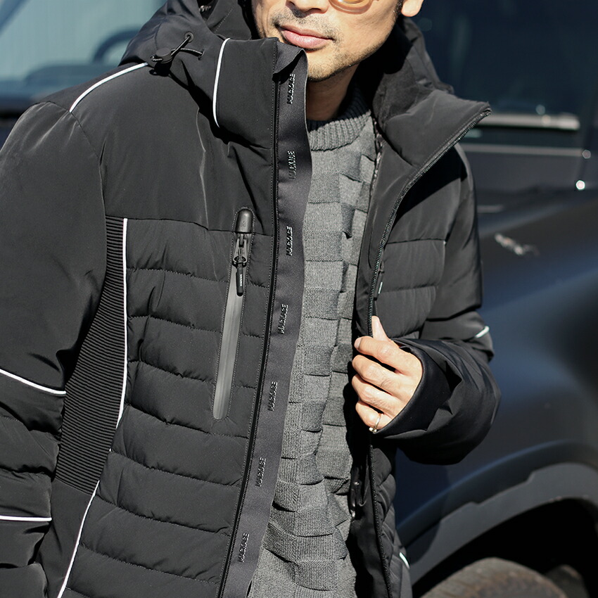 楽天市場】MACKAGE マッカージュ 切替 パイピング ダウンジャケット