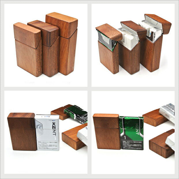楽天市場】【リアルウッドのタバコケース 】 LIFE ライフ ウッドBOX