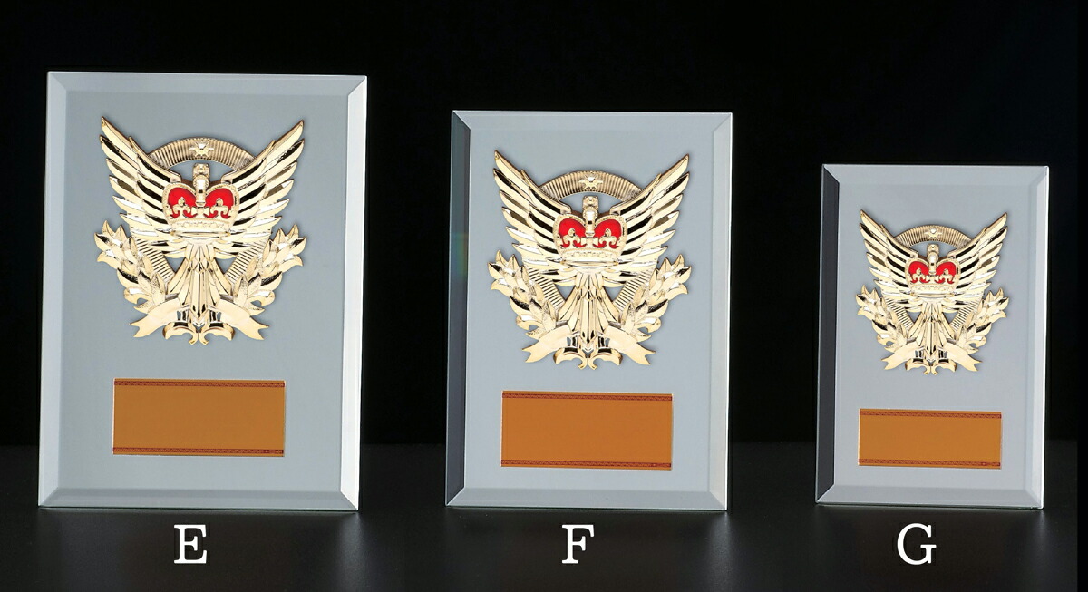 楽天市場】楯（盾）【文字無料】 高さ230mm人気！ミラーガラス製楯