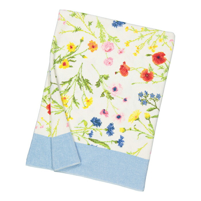 楽天市場】送料無料 フェイラー バスタオル 75×150 フラワーメドゥー