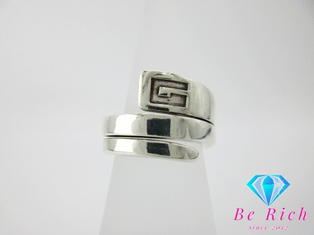 楽天市場】グッチ GUCCI スパイラル G スネーク リング 指輪 9号 SV Ag