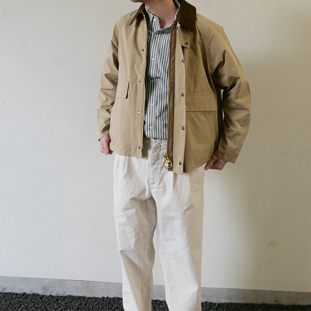 楽天市場】バブアー ボロウデイル ピーチスキン ショート ブルゾン