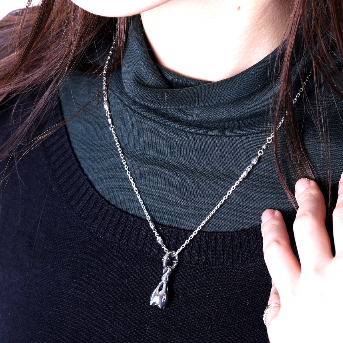 美音 ロンワンズ ティアベル ペンダント シルバー M-L 21g 旧型 美音