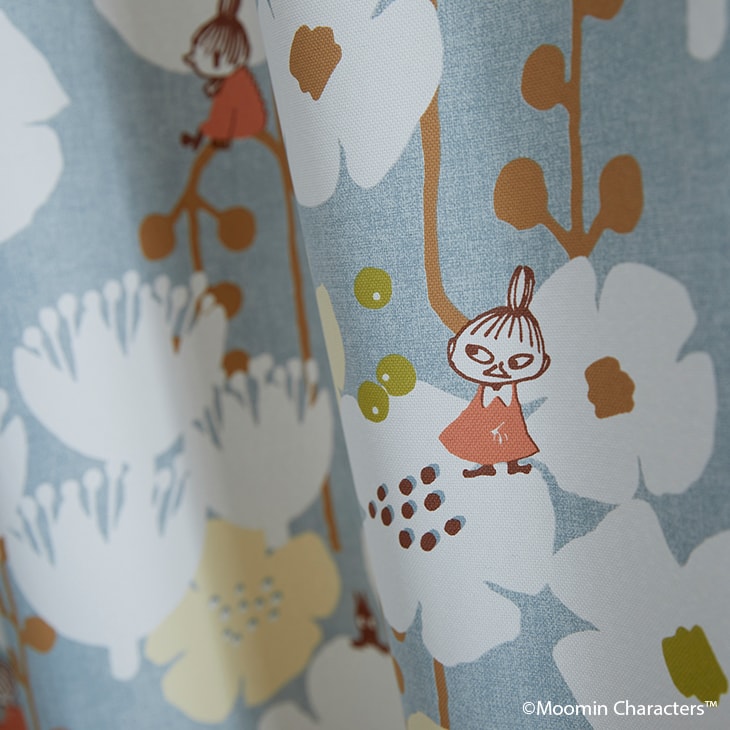 楽天市場】遮光 カーテン MOOMIN/ムーミン タイニーフラワー 100×200cm