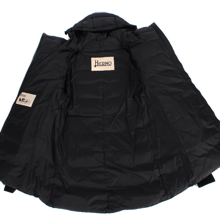 楽天市場】HERNO ヘルノ ダウンコート POLAR-TECH ブラック PI0660D