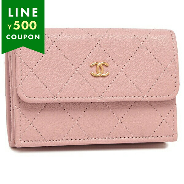 楽天市場】シャネル 三つ折り財布 マトラッセ キルティング ミニ財布