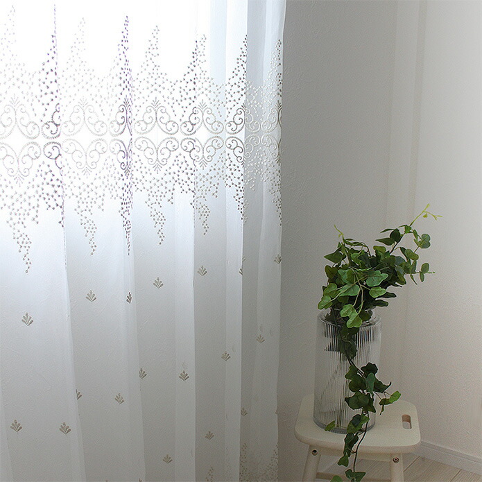 楽天市場】カフェカーテン トルコレース オリヴィア 小窓 つっぱり棒