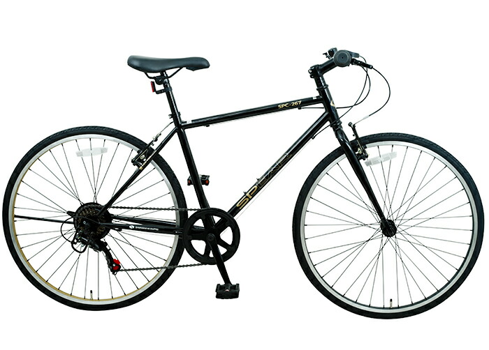 楽天市場】クロスバイク 26インチ 本体 シマノ製 7段変速 SPEAR