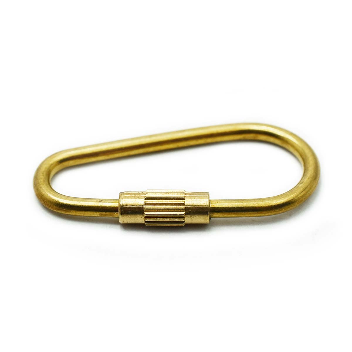 楽天市場】ネジ式 ロックチャーム スナップフック キーリング 真鍮