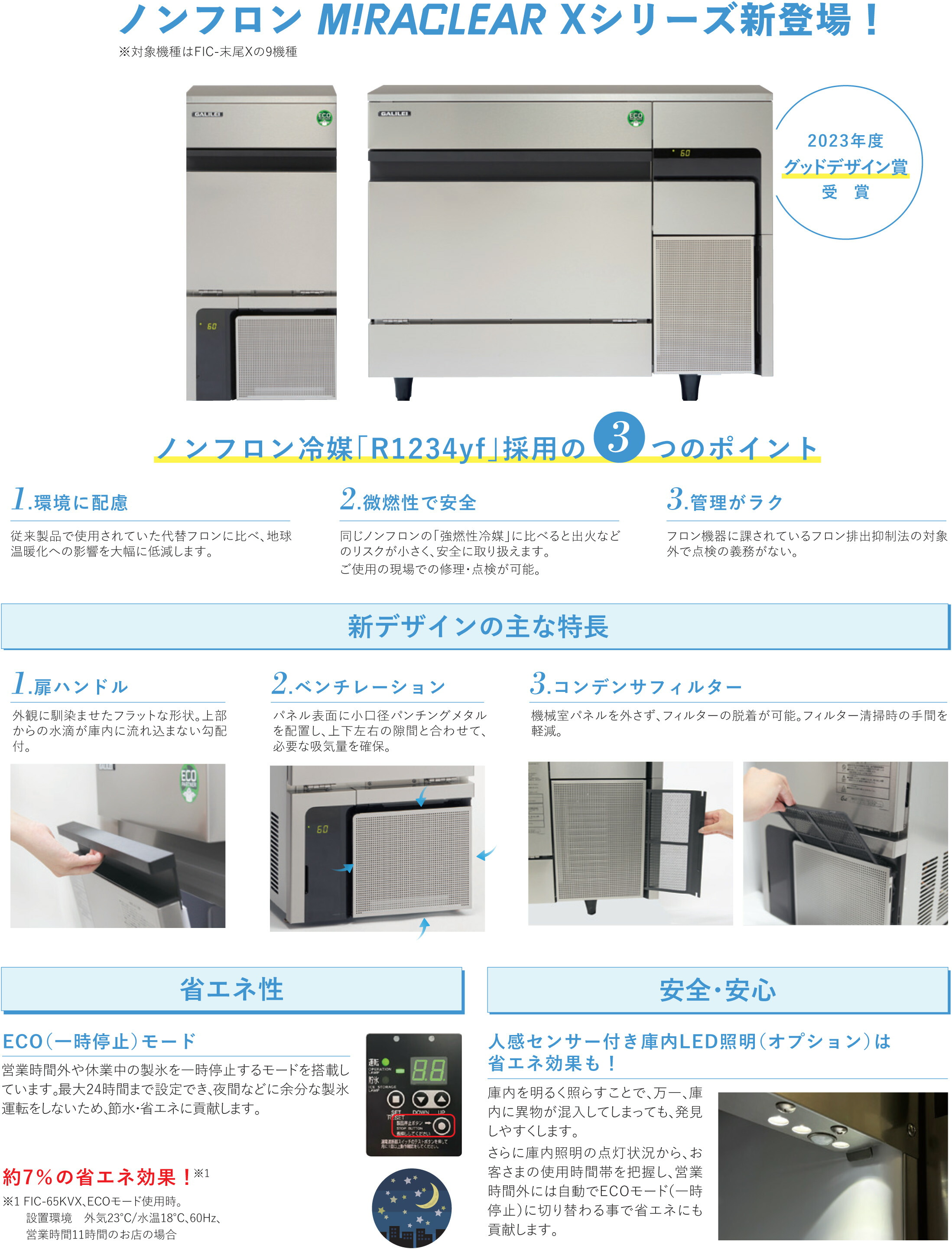 楽天市場】FIC-65KTX フクシマガリレイ 自動製氷機 キューブアイス製氷