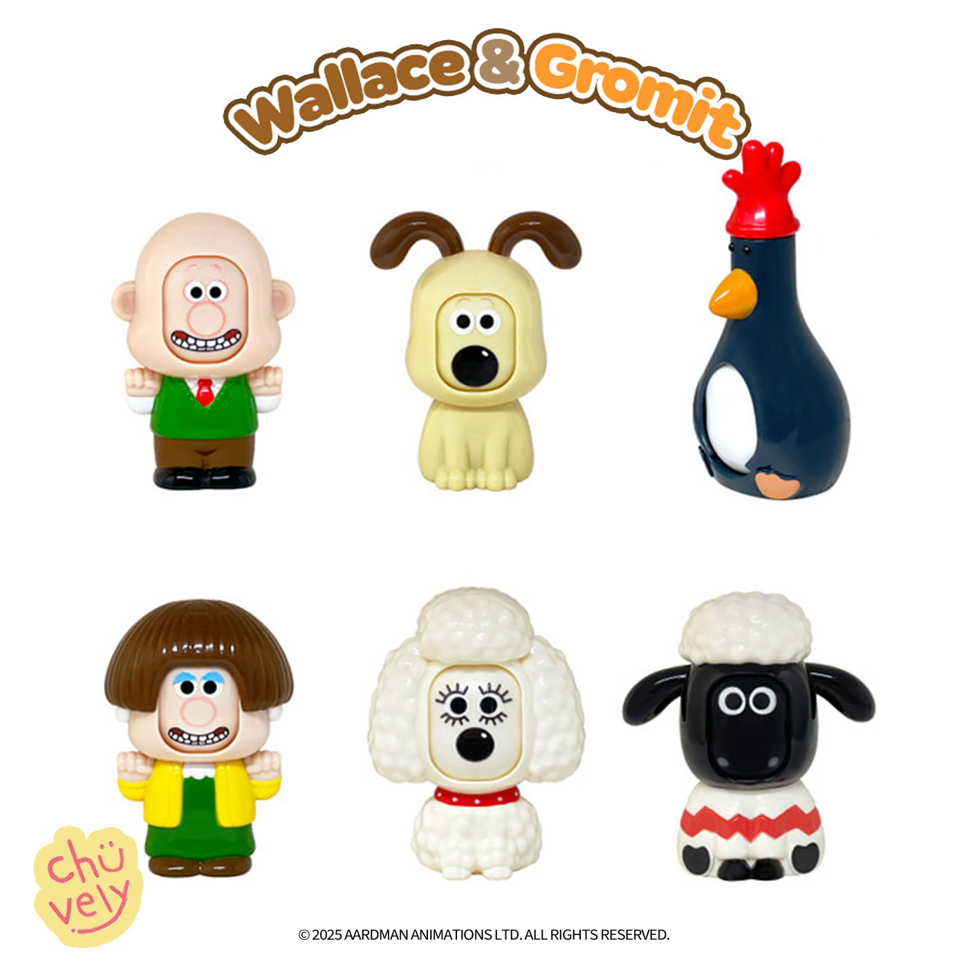 楽天市場】ウォレスとグルミット フェイスチェンジフィギュア