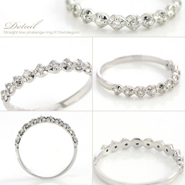 楽天市場】ファランジリング ミディリング 4月誕生石 ダイヤモンド 10