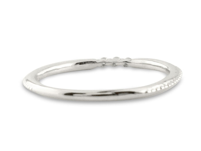 楽天市場】k10 リング ダイヤモンド ホワイトゴールド ミル打ち