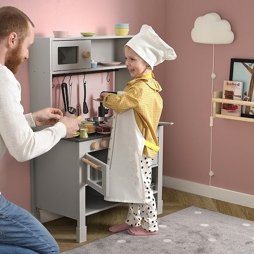 楽天市場】IKEA イケア スィルトルト 子ども用キッチン グレー