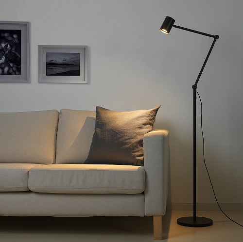 楽天市場】IKEA イケア フロア 読書 ランプ チャコール n70433731