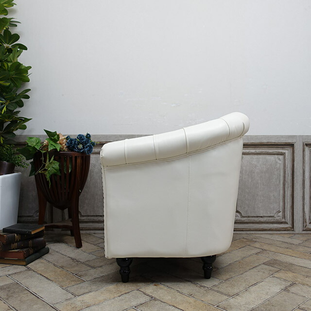 楽天市場】輸入家具 チェスターフィールド ソファ 一人掛け