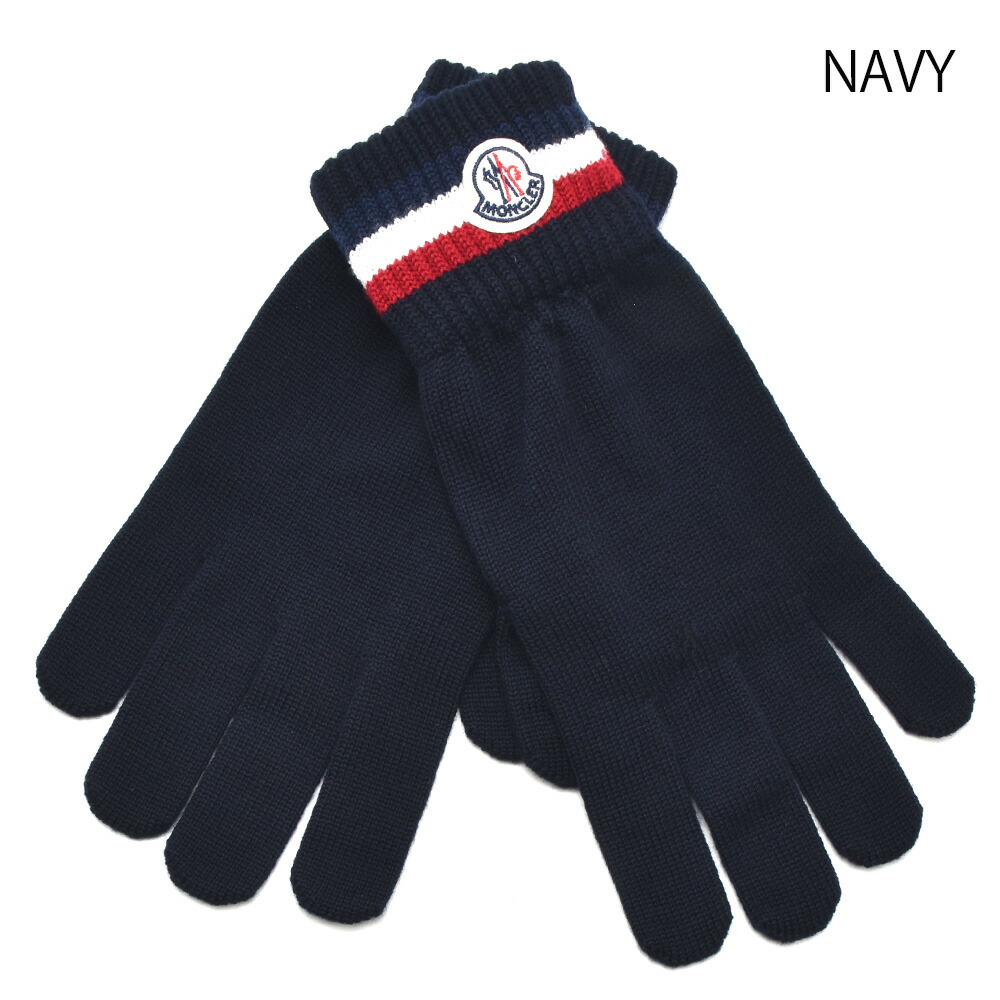 楽天市場】モンクレール 手袋 メンズ グローブ ニット トリコロール
