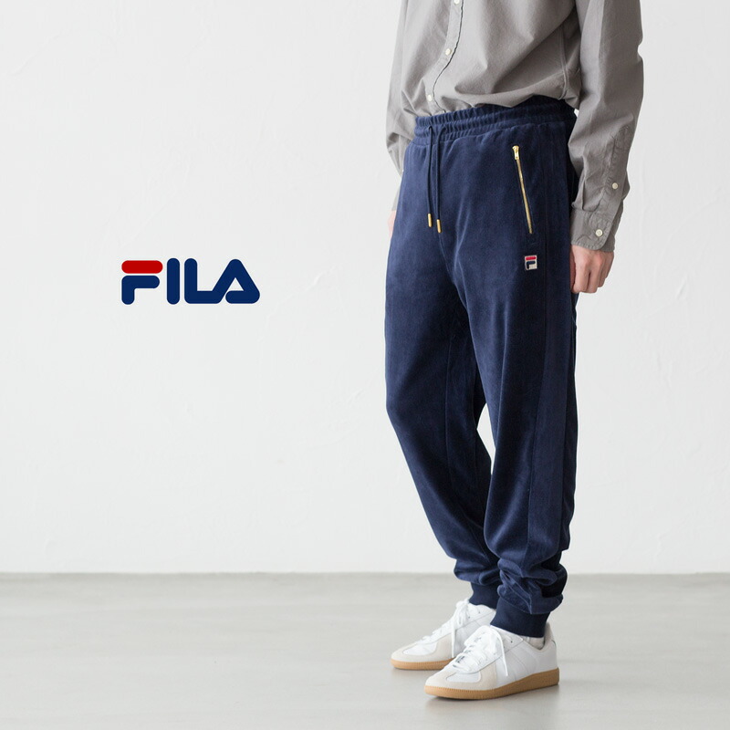 楽天市場】フィラ US企画 テレンス ベロアパンツ FILA Terence Velour