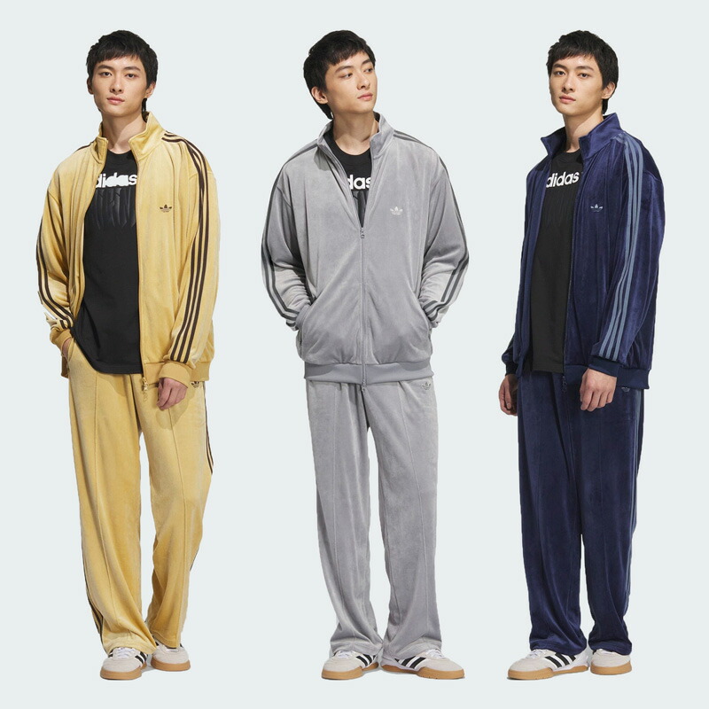 adidas ベロア セットアップ ジャージ トラックジャケット トラックパンツ