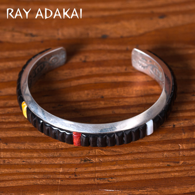 楽天市場】ナバホ族【RAY ADAKAI】レイアダカイInlay Braceletインレイ