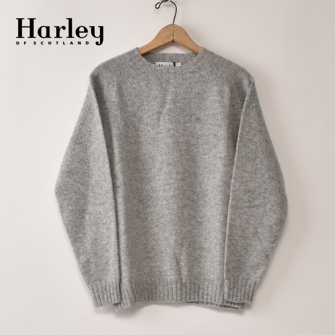 楽天市場】HARLEY OF SCOTLAND / SHETLAND CREW NECK SWEATER (M2474/7
