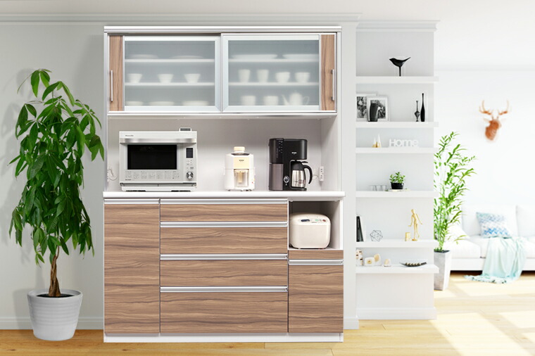 楽天市場】クラシオ CS 150 食器棚 幅149.5cm 奥行48cm 高さ197.5cm