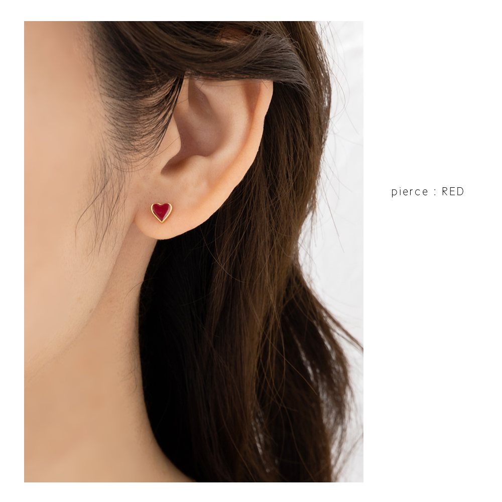 no.4289 レッドコーラル×ヘマタイト║ピアス/イヤリング║ステンレス