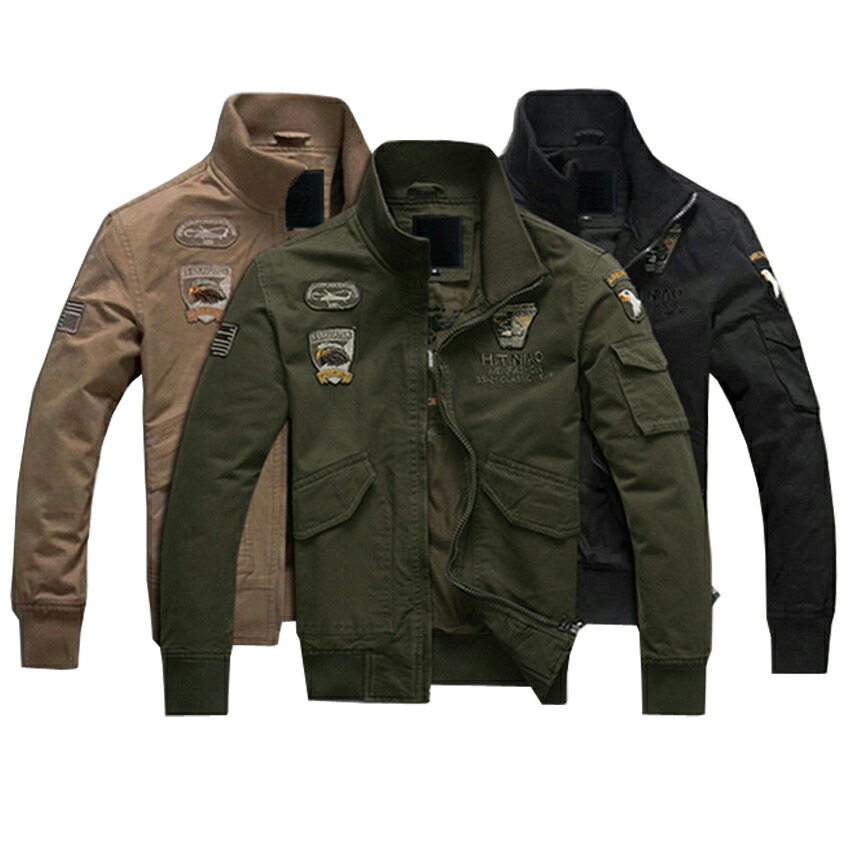 楽天市場】ライダースJKT メンズ ミリタリーJKTミリタリージャケット