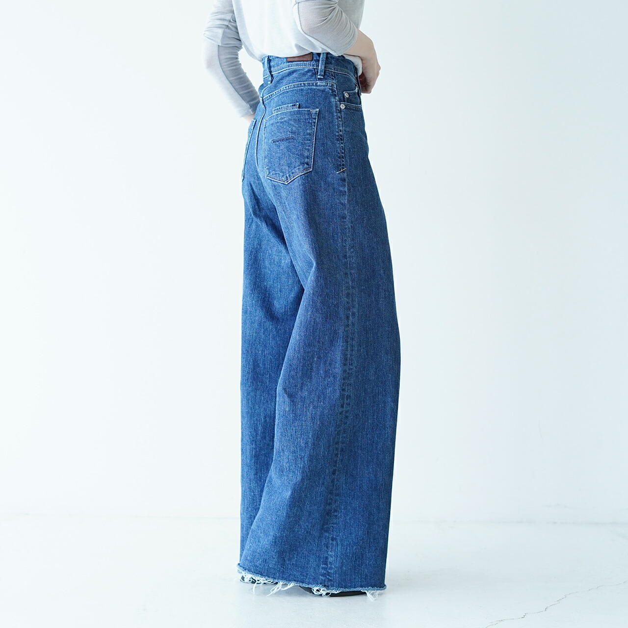 楽天市場】ヤヌーク YANUK ワイドフレア デニム パンツ Wide Flare