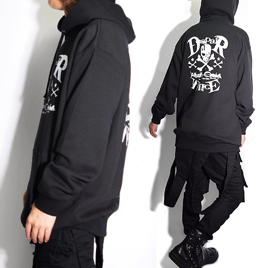 楽天市場】パーカー メンズ スカル ドクロ ロングTシャツ プルオーバー