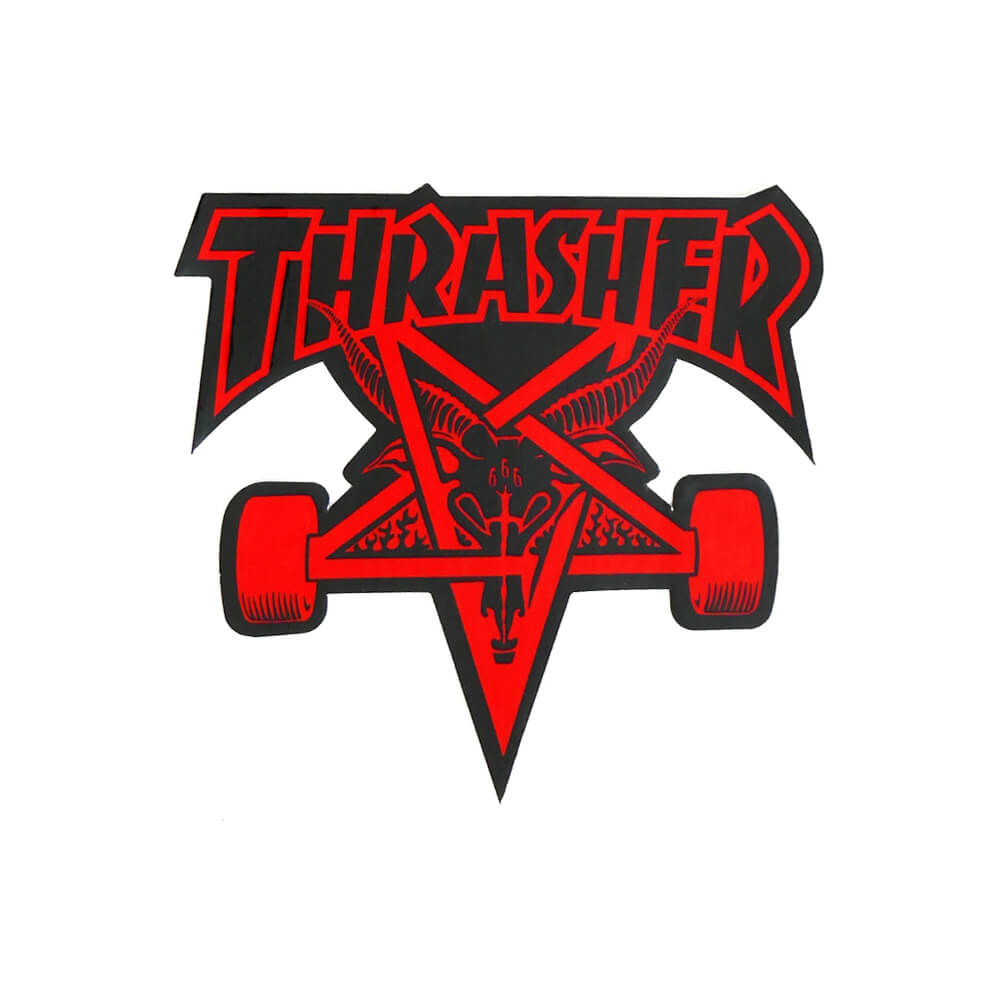 楽天市場】THRASHER STICKER スラッシャー ステッカー SKATE GOAT 330