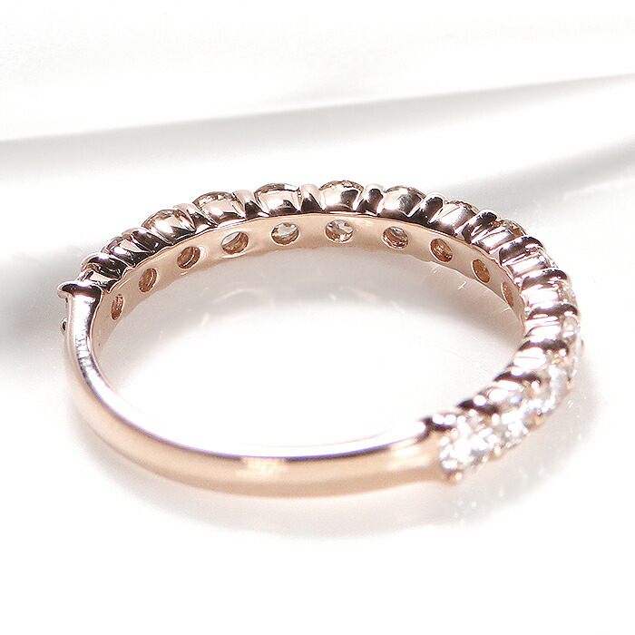 楽天市場】K18PG ダイヤモンド エタニティリング【1.0ct】ライトカラー