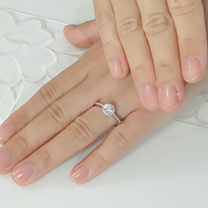 楽天市場】pt950 大粒 0.5ct ダイヤモンド リング【0.74ct】【H-SI