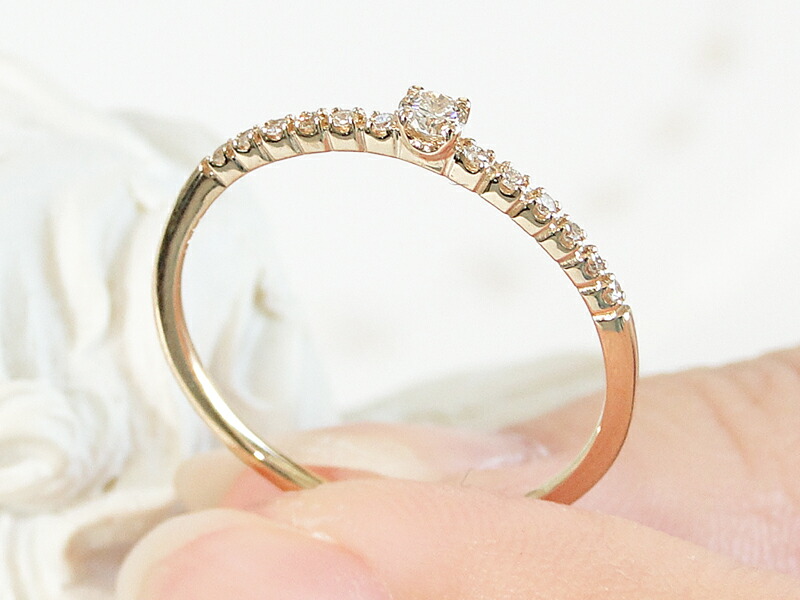 楽天市場】【ピンキーリング】K18YG SIクラス ダイヤモンド エタニティ