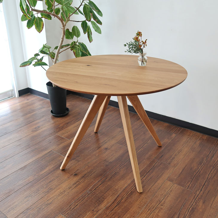 楽天市場】90cm丸テーブル 丸テーブル 円卓 ダイニングテーブル 無垢材