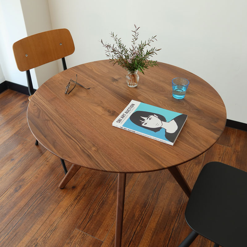 楽天市場】90cm丸テーブル 丸テーブル 円卓 ダイニングテーブル 無垢材