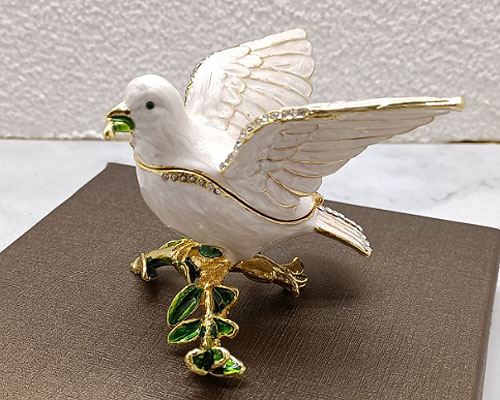 楽天市場】ハトアクセサリーケース ジュエリーボックス アニマル