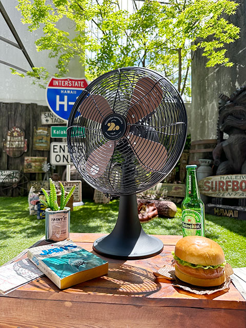 楽天市場】扇風機 ハモサ レトロファン テーブル （ブラック） HERMOSA