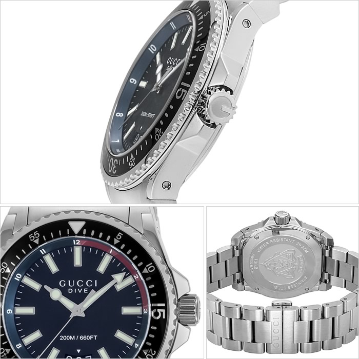 楽天市場】グッチ 腕時計 GUCCI 時計 ダイブ シリーズ DIVE メンズ