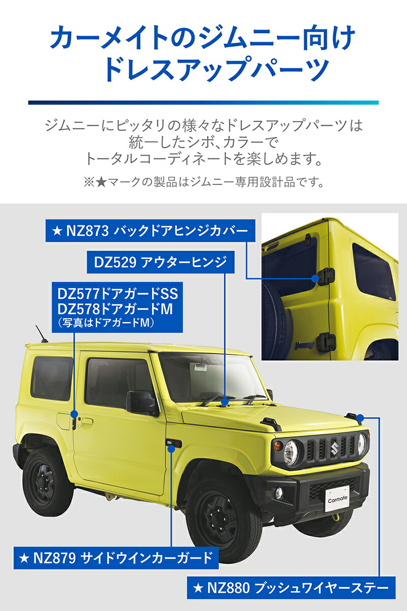 楽天市場】ジムニー専用 ドレスアップ 外装 パーツ 5点セット (NZ873+