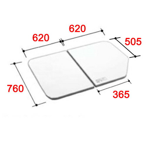 楽天市場】風呂ふた lixil yfk-1276bの通販