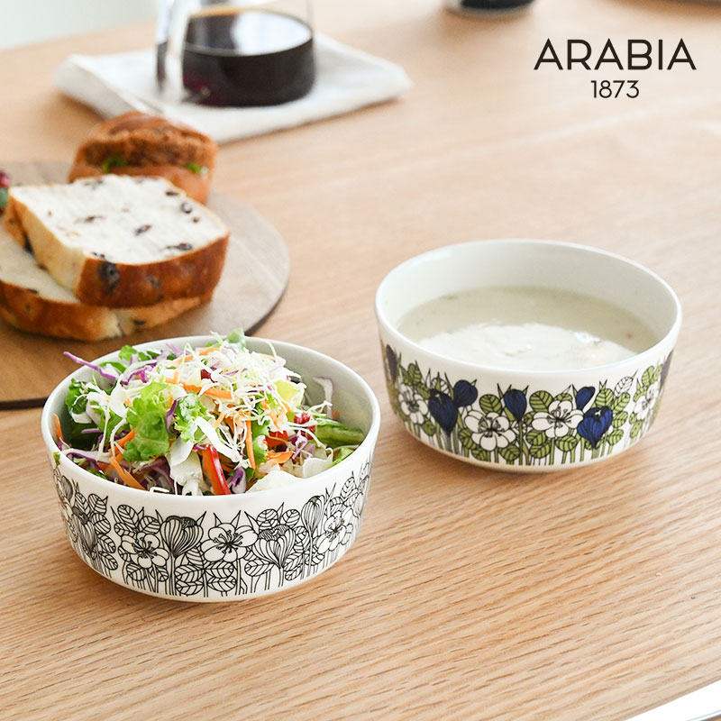 楽天市場】アラビア ボウル 13cm クロッカス ARABIA Krokus グリーン