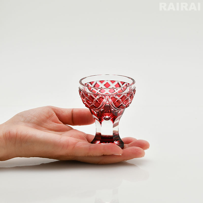 赤い海馬装飾グラス 赤い海馬装飾グラス Kawasaki 90SS Custom | とち