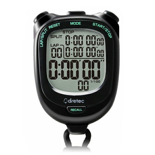 楽天市場】ドリテック 公式 ストップウォッチ スプリット機能 大画面