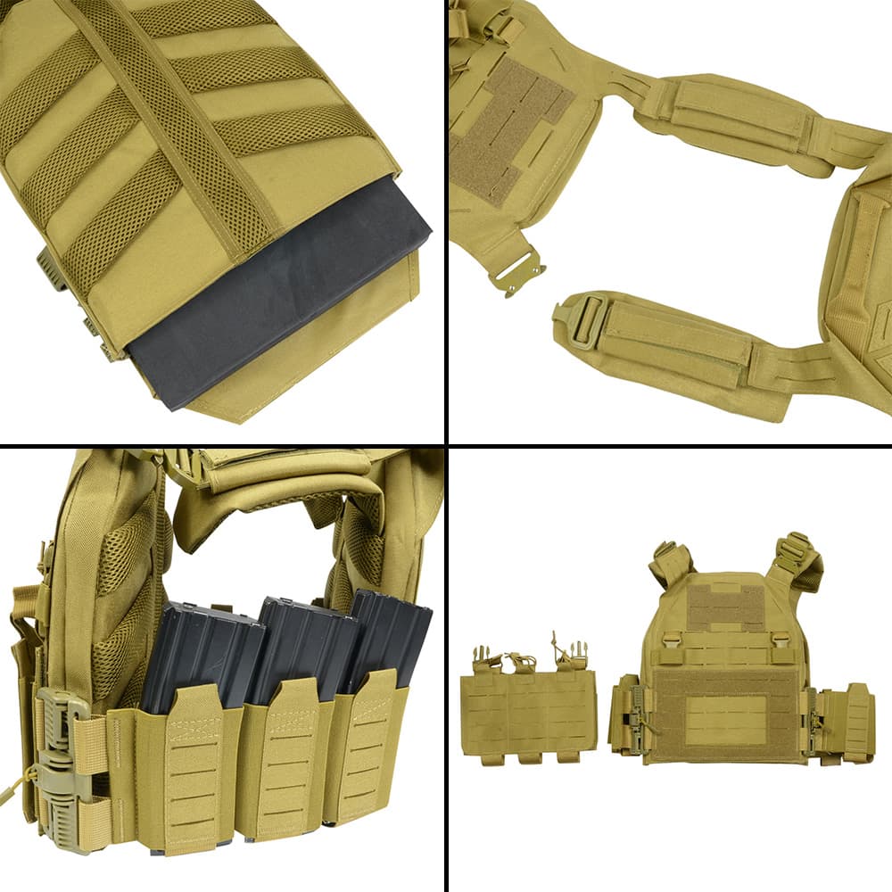 楽天市場】プレートキャリア 1000Dナイロン製 レーザーカットMOLLE