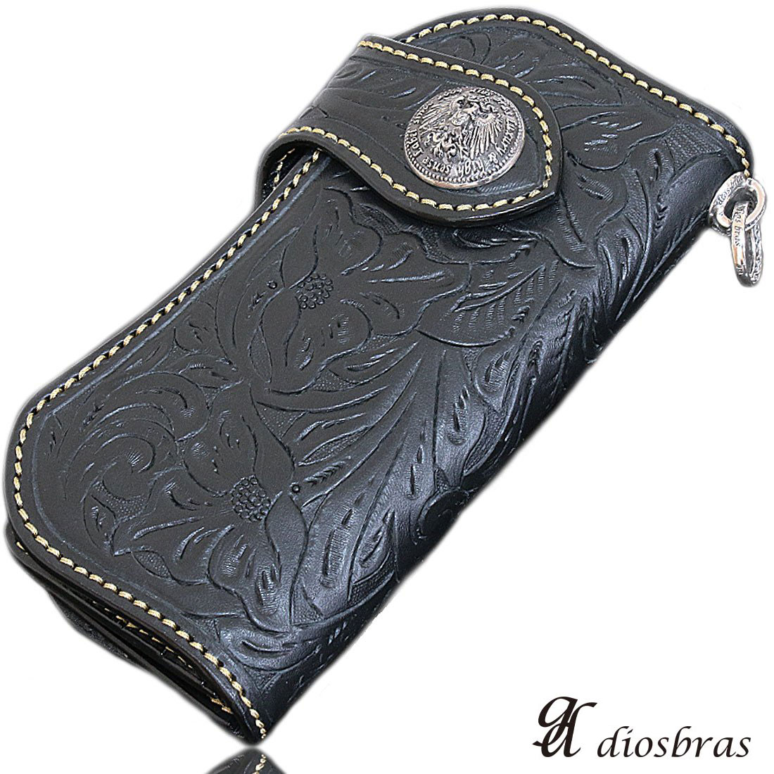 楽天市場】メンズ長財布 バイカーズウォレット レザーウォレット 本革