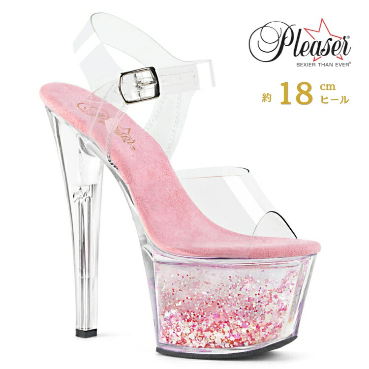 楽天市場】pleaser プリーザー ヒール ピンクの通販